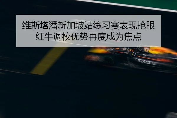 维斯塔潘新加坡站练习赛表现抢眼 红牛调校优势再度成为焦点